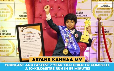 Youngest and Fastest 7-year-old Child to Complete a 10-kilometre Run in 59 Minutes