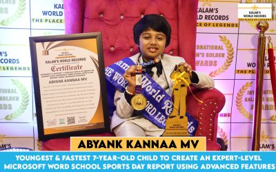 Youngest & Fastest 7-year-old Child to Create an Expert-level Microsoft Word School Sports Day Report Using Advanced Features