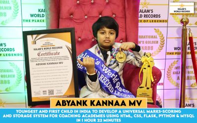 Youngest and First Child in India to Develop a Universal Marks-scoring and Storage System for Coaching Academies Using HTML, CSS, Flask, Python & MySQL in 1 Hour 22 Minutes