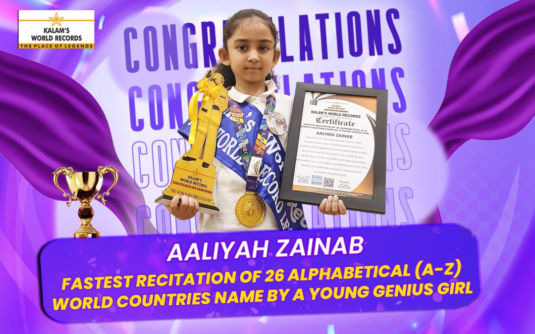 Fastest Recitation of 26 Alphabetical (a-z) World Countries Name by a Young Genius Girl