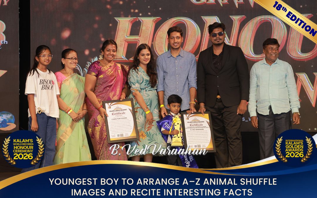 Youngest Boy to Arrange a–z Animal Shuffle Images and Recite Interesting Facts