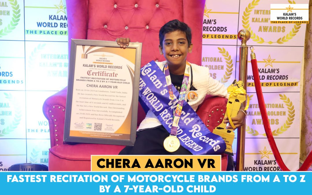Fastest Recitation of Motorcycle Brands From A to Z by a 7-Year-Old Child