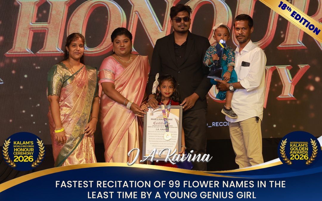 Fastest Recitation of 99 Flower Names in the Least Time by a Young Genius Girl