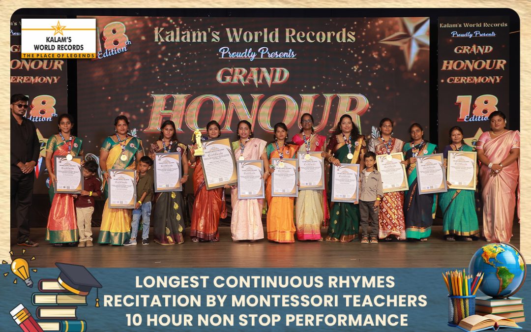 Longest Continuous Rhymes Recitation by Montessori Teachers – 10-hour Non-stop Performance