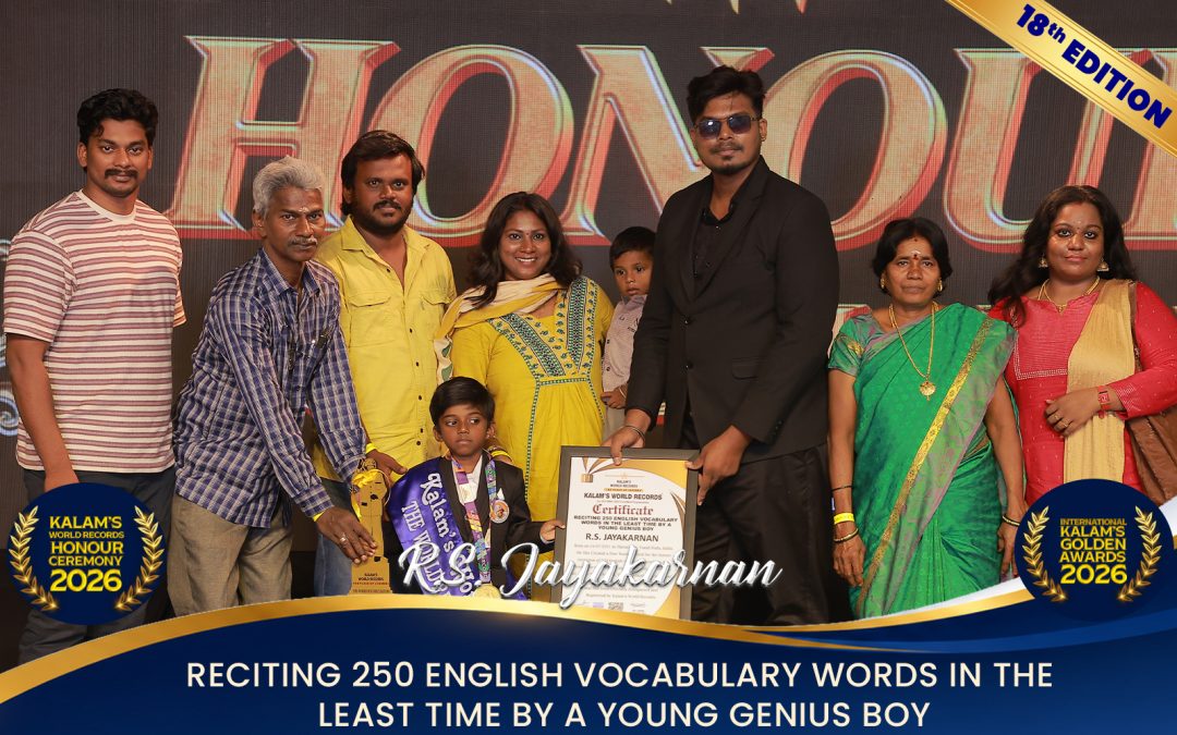 Reciting 250 English Vocabulary Words in the Least Time by a Young Genius Boy