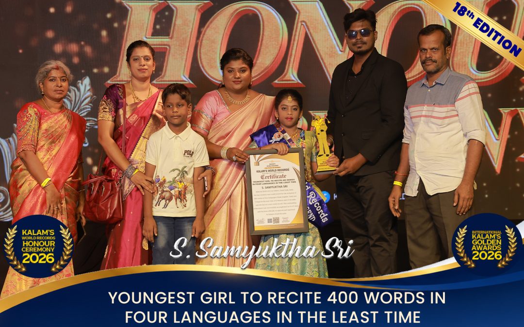 Youngest Girl to Recite 400 Words in Four Languages in the Least Time