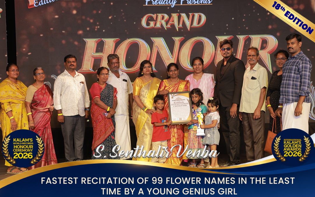 Fastest Recitation of 99 Flower Names in the Least Time by a Young Genius Girl