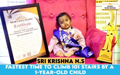 Fastest Time to Climb 101 Stairs by a 1-Year-Old Child