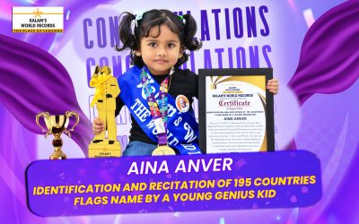 Identification and Recitation of 195 Countries Flags Name by a Young Genius Kid