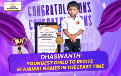 Youngest Child to Recite 51 Animal Names in the Least Time